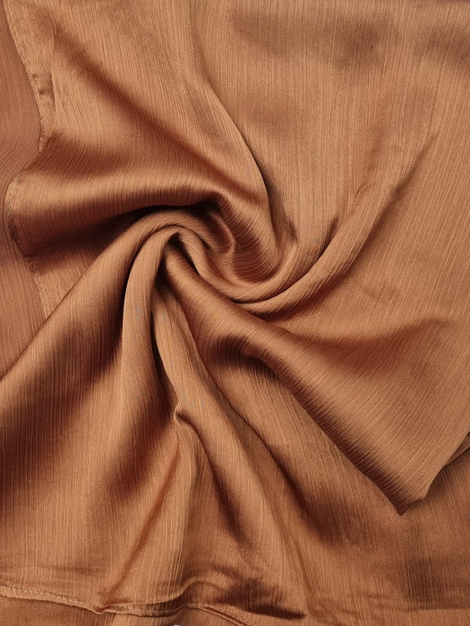 Crinkle Satin Muna Scarf Bronze