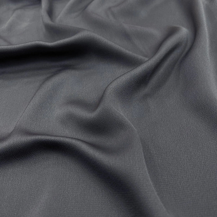 Grain Satin Scarf Charcoal
