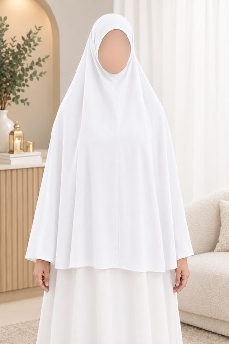 5XL: Khimar Niqab White