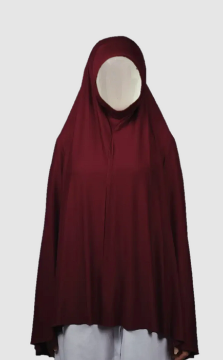 Yusra: Niqab Hijab Khimar Burgundy (5XL)