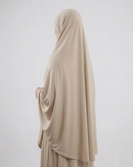 7XL: Khimar Niqab Beige