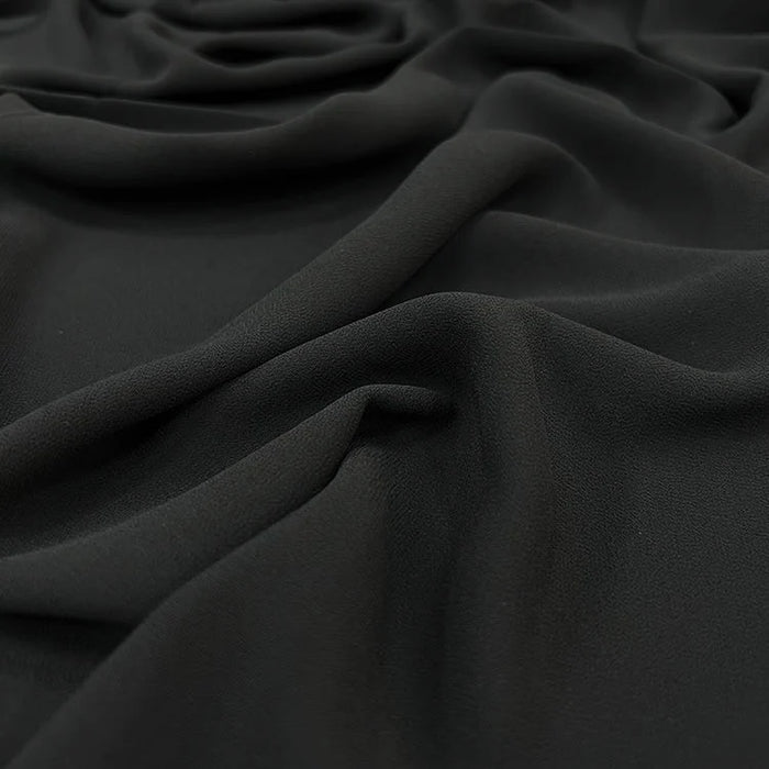 Pearl Chiffon Scarf Black