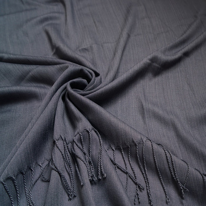 Plain Pashmina Scarf charcoal
