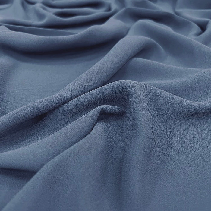 Pearl Chiffon Scarf  Denim