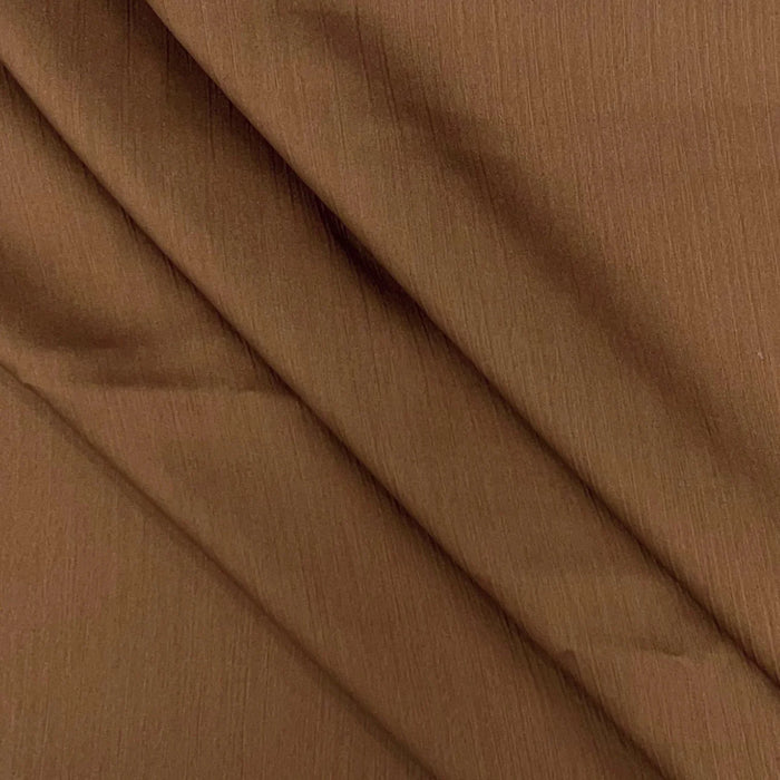 Crinkle Satin Muna Scarf Brown