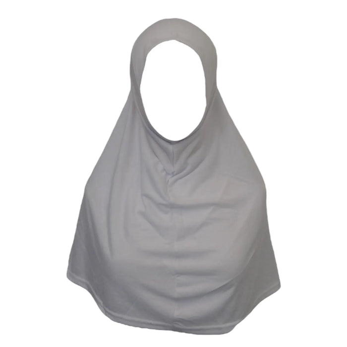Yusra: Premium Hijab Jersey Turlu Light Grey (S)