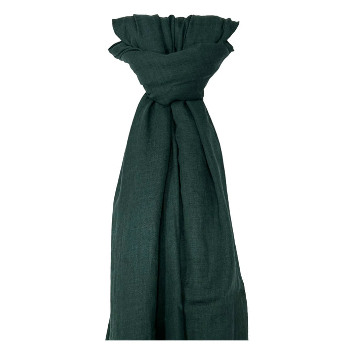 Big Plain Cotton Scarf Teal
