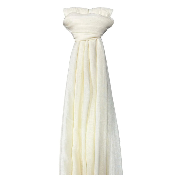 Big Plain Cotton Scarf Cream