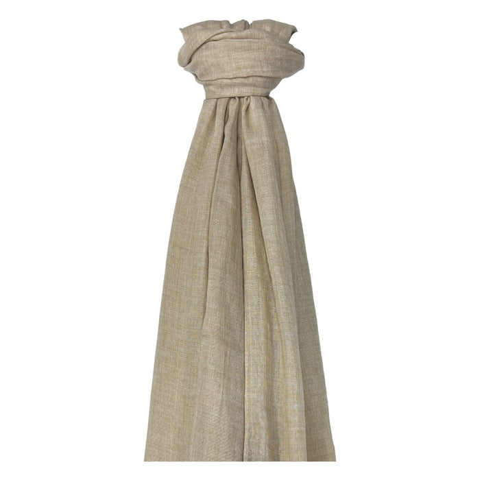 Big Plain Cotton Scarf Oatmeal