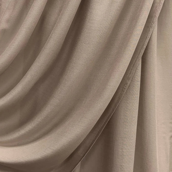 Fine Modal Double Stitch Scarf Smoky Taupe