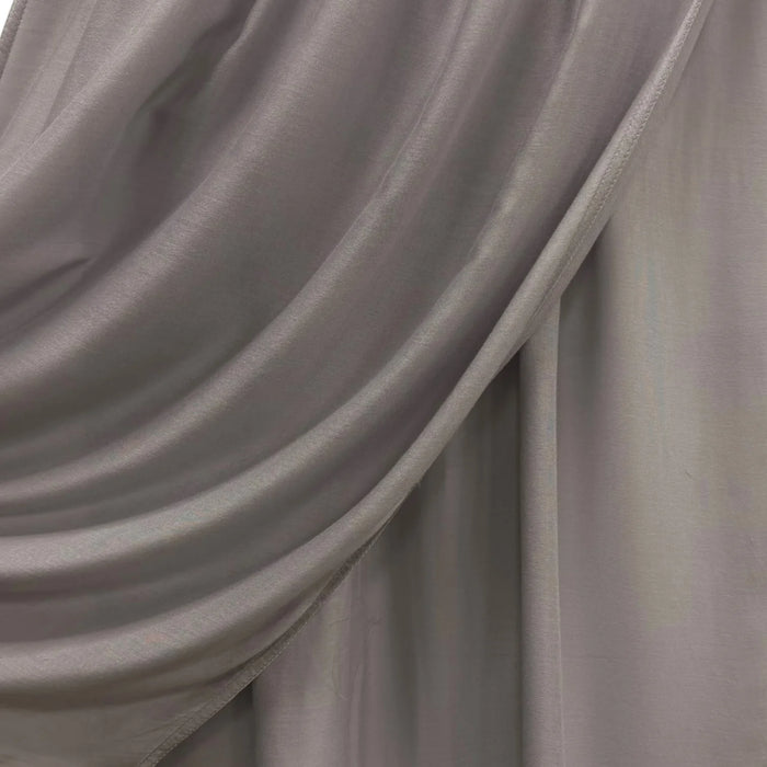 Fine Modal Double Stitch Scarf Grey