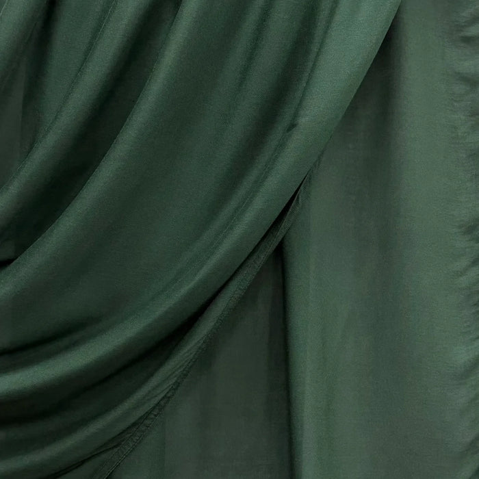 Fine Modal Double Stitch Scarf Dark Green