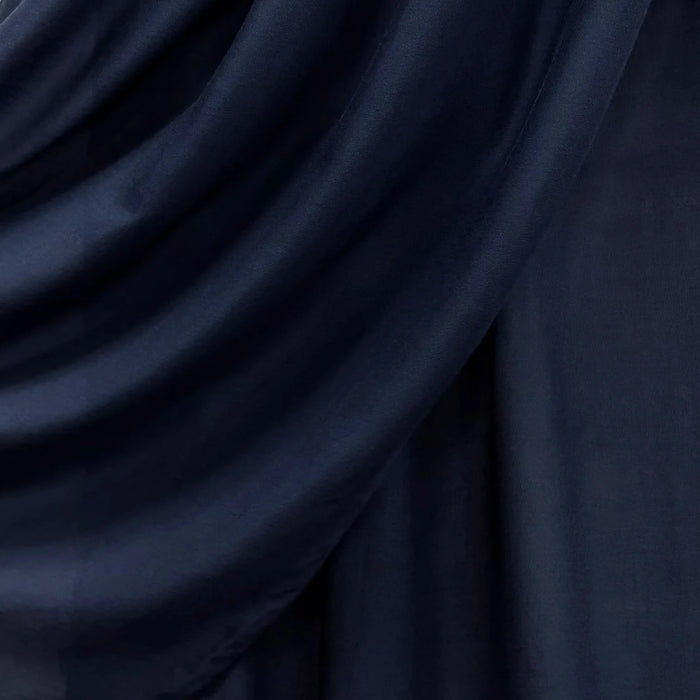 Fine Modal Double Stitch Scarf Navy