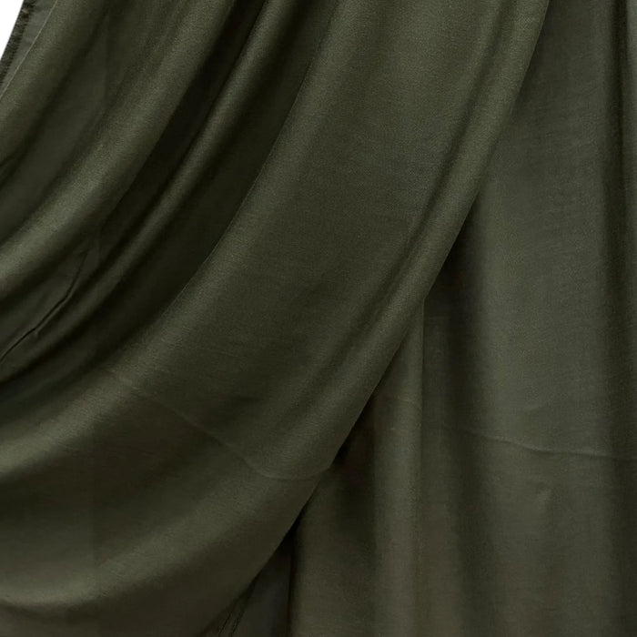 Fine Modal Double Stitch Scarf Khaki