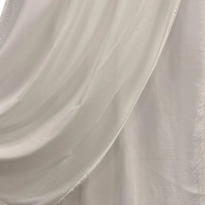 Fine Modal Double Stitch Scarf White