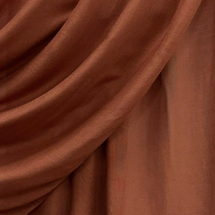 Fine Modal Double Stitch Scarf Rust