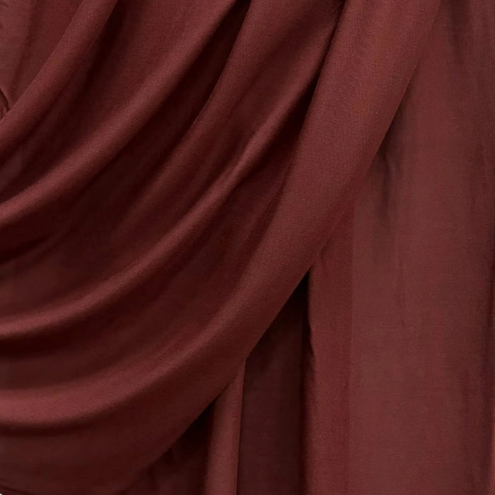 Fine Modal Double Stitch Scarf Burgundy