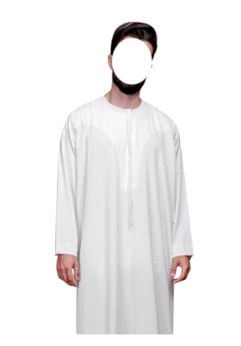 Ikaf Omani Thoub White