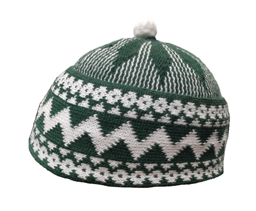 ZIgZag Kufi Hat with Ball - Colour