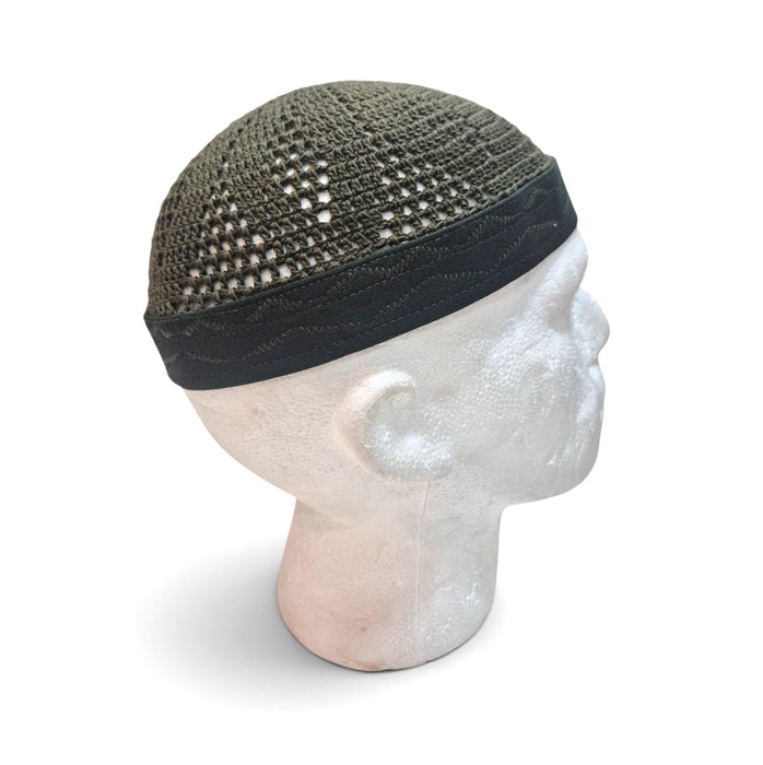 Crochet Egyptian Net Prayer Hat - Green