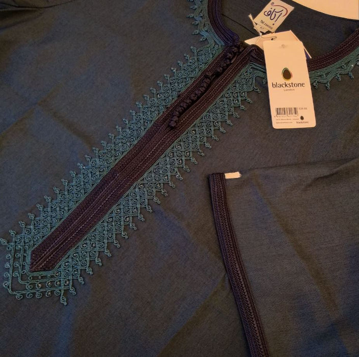 Ikaf - Short Sleeve Moroccan Thobe - Turquoise