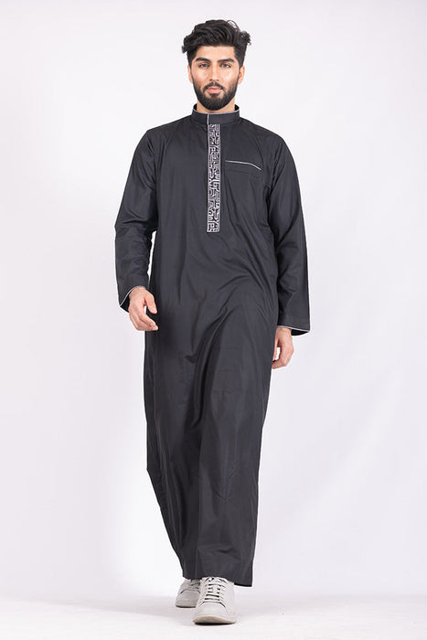 Al Huruf Black/Silver Jubbah