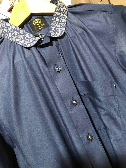 Al Noor - Paisley Navy Thoub (60M)