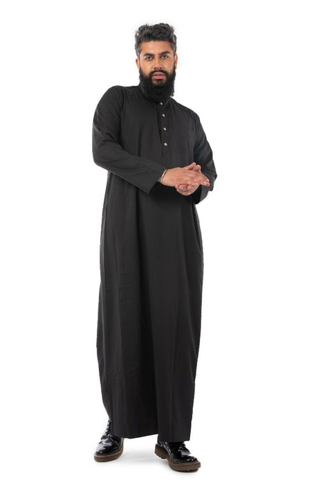 Black Stud Collar Jubbah