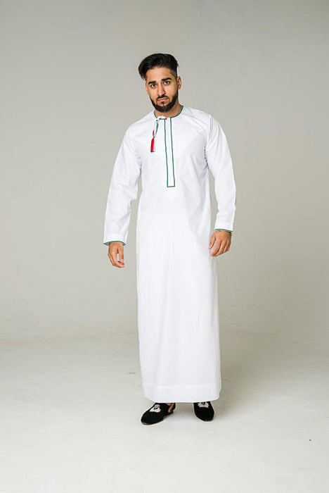 Al Noor - Palestine Thoub White