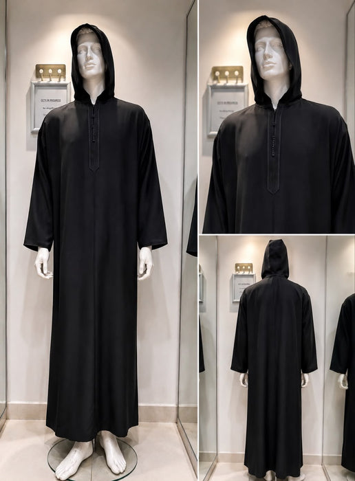 SL - Moroccan Hooded Black/Gold