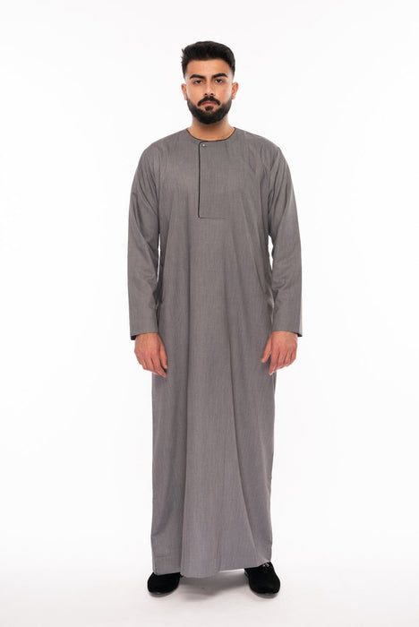 Al Noor - Piping Omani Grey Thoub