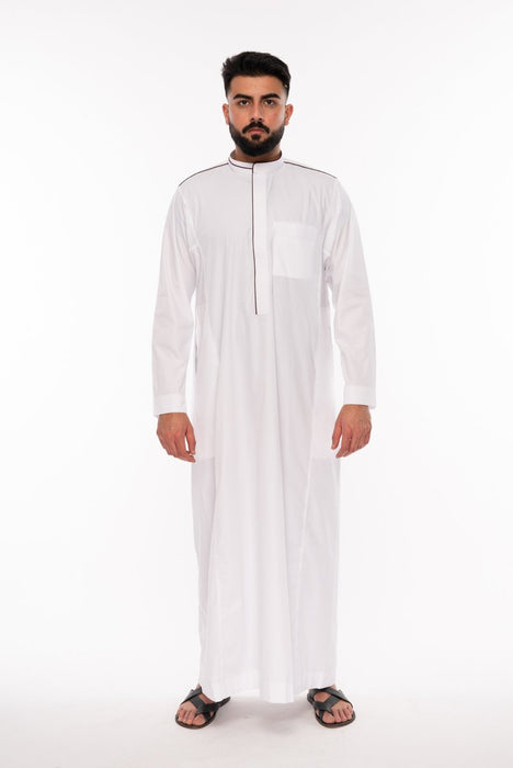 Al Noor - Lomar Inspired White Jubbah