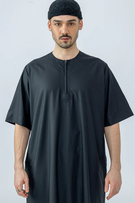 Half Sleeve Jubba - Black