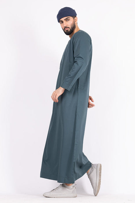 Piping Omani Jade Green Thoub