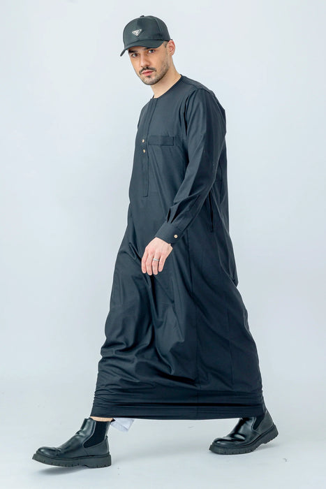 Al Noor R23 - Omani Cuff Hex Black [AN707]