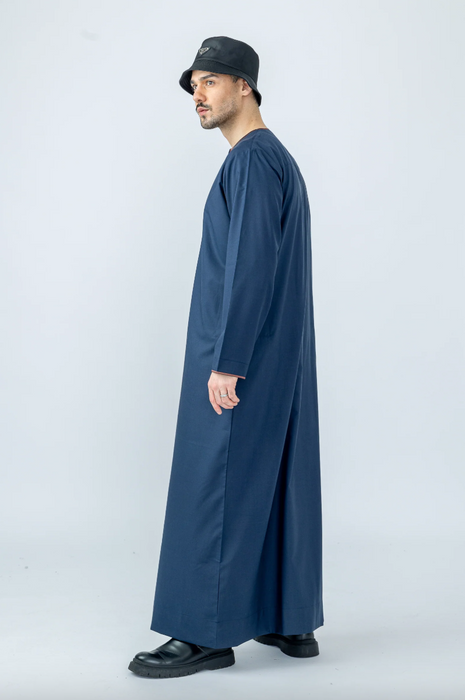 Habeel Navy/Brown Omani Thoub