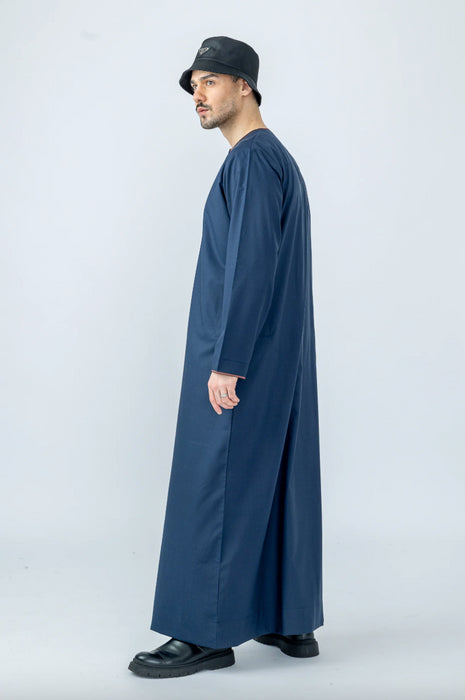 Habeel Navy/Brown Omani Thoub