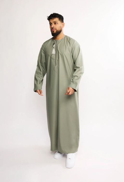 Al Noor R26 - Habeel Light Green Omani Thoub
