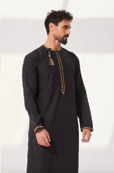 Faris: Omani Black Thobe