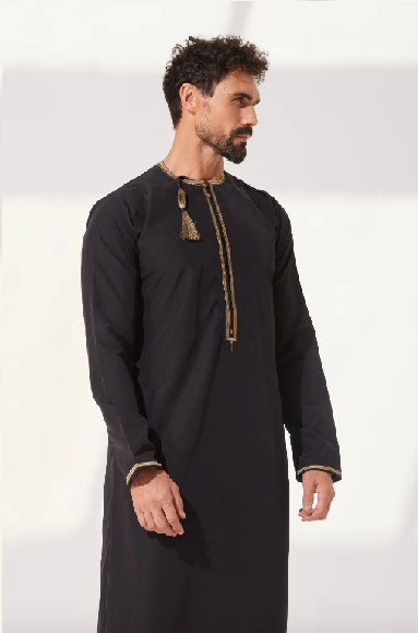 Faris: Omani Black Thobe