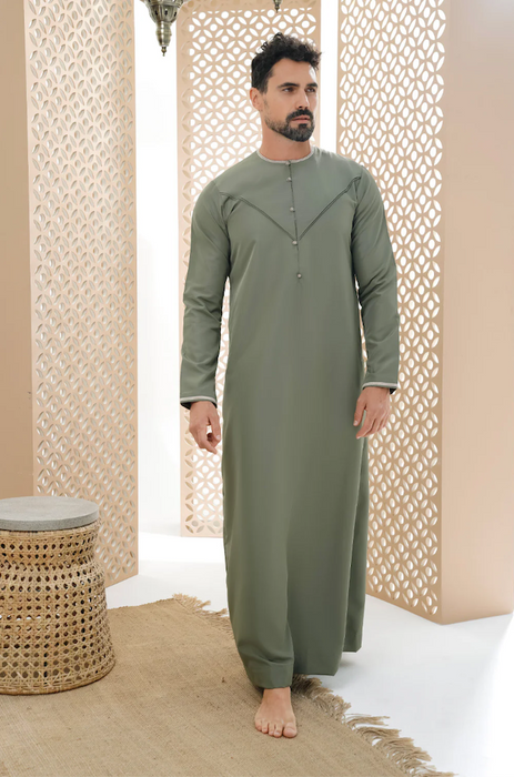 Faris : Emirati Olive Thobe R25