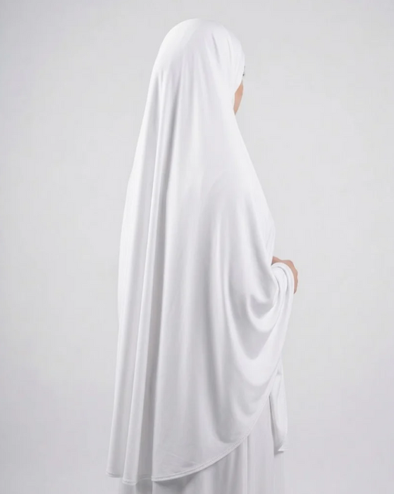 7XL: Khimar Niqab White