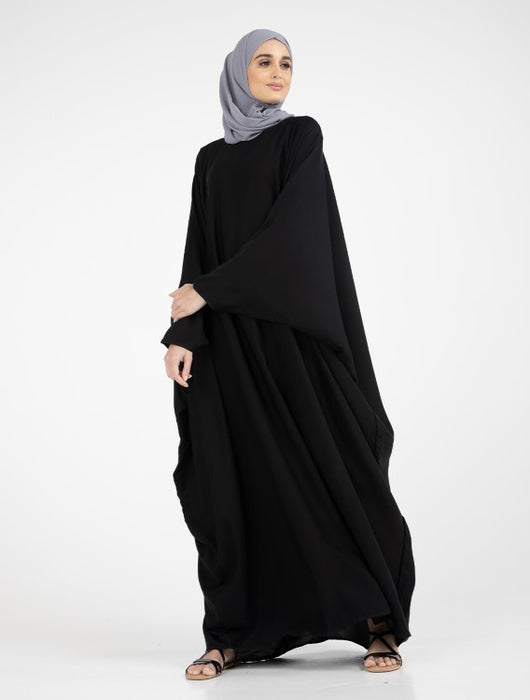 Batwing Abaya Black