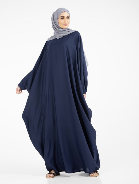 Batwing Abaya Navy