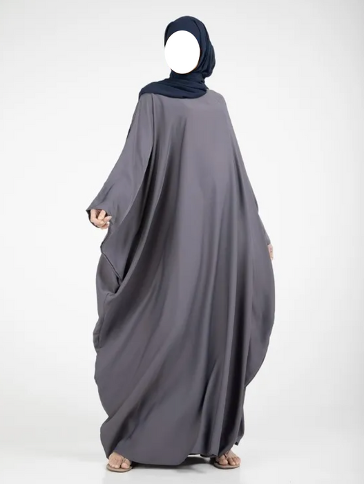 Batwing Abaya Grey