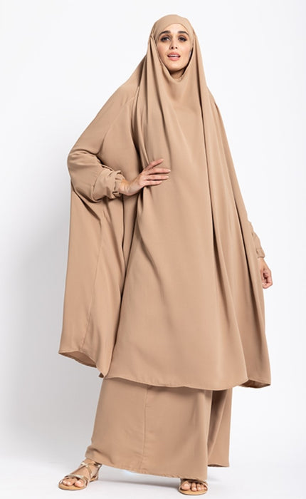 2 Piece Jilbab Mink
