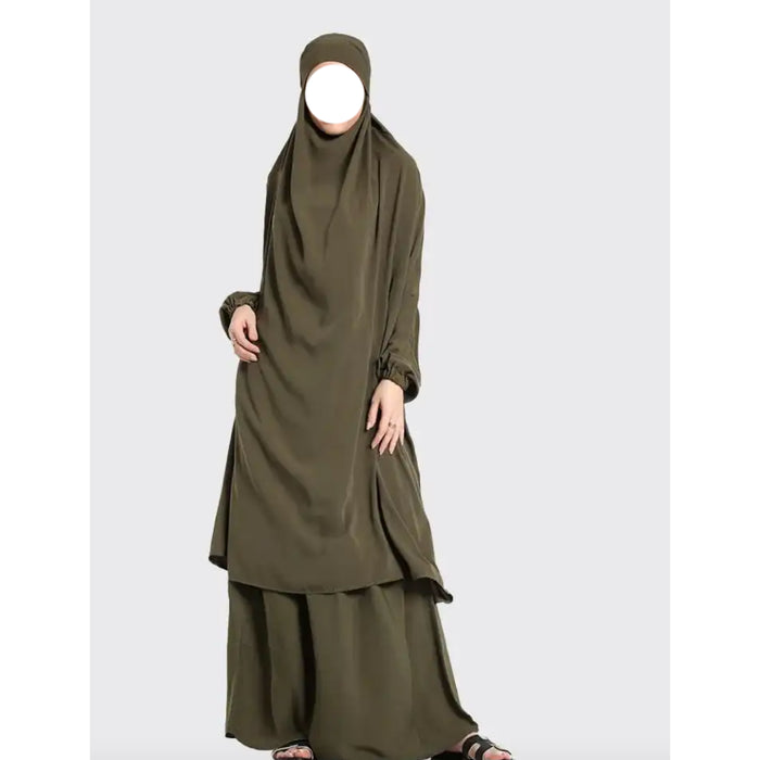 2 Piece Jilbab Olive