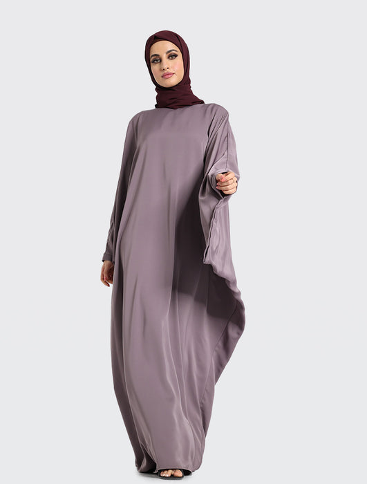 Farasha Batwing with Niqab - Mauve