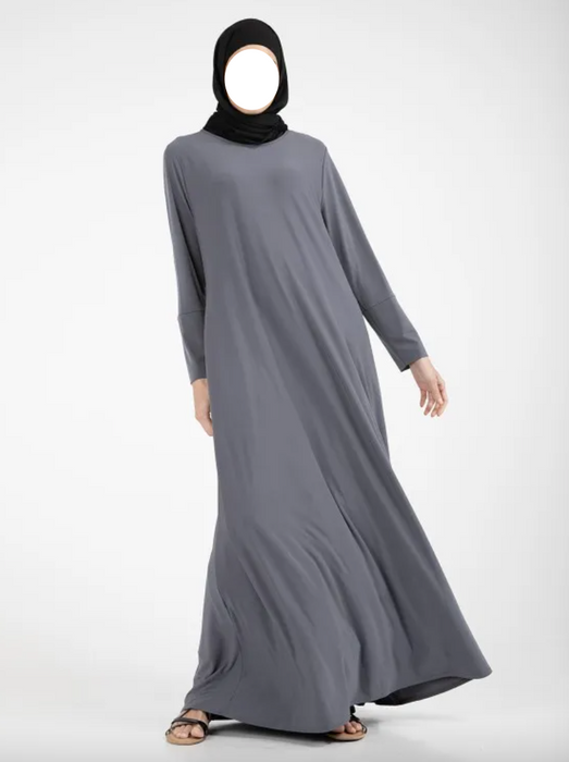 Inigo Jersey Abaya - Grey