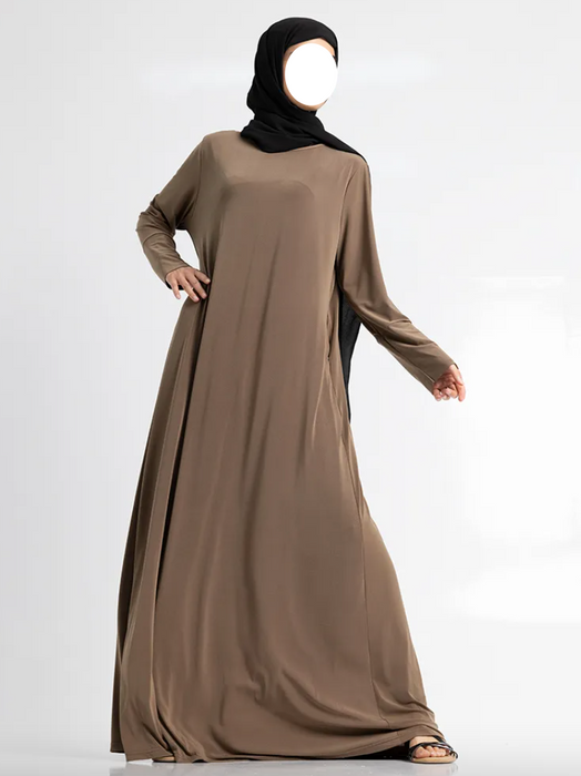 Inigo Jersey Abaya Mocha
